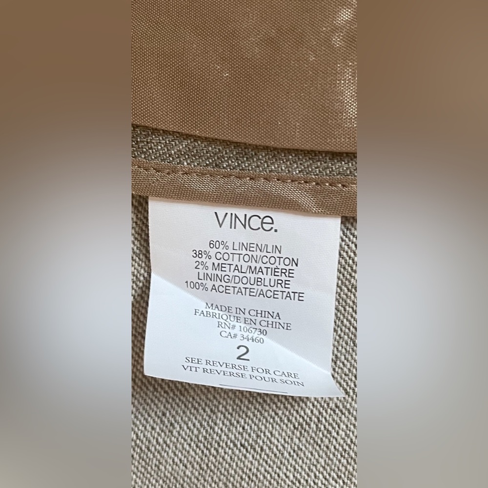 Vince Linen Blazer - Picture 6 of 7
